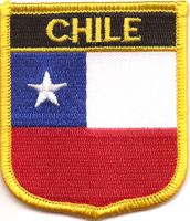 Chile Flag Shield Patch