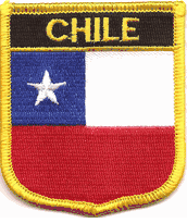 Chile Flag Shield Patch