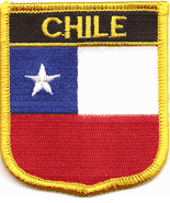 Chile Flag Shield Patch