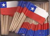 Chile Flag Toothpicks