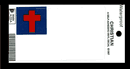 Christian Flag Decal Sticker