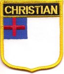 Christian Flag Shield Patch