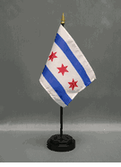City of Chicago - 4"x6" Deluxe Miniature Flag