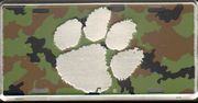 Clemson Paw Camo Camouflage Chrome 