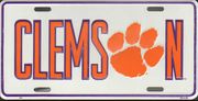 Clemson Tigers White Paw