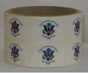 Coast Guard Flag Stickers - Roll of 250