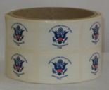 Coast Guard Flag Stickers - Roll of 250