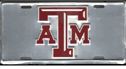 College Team License Plates $6.95