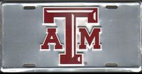 College Team License Plates $6.95