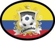 Colombia Soccer Flag It Oval Decal