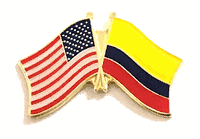 Colombia Flag Lapel Pin - Double