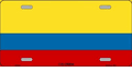Colombia Flag License PLate