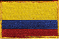 Colombia Flag Patch - Rectangle