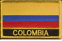 Colombia Flag Patch with Name