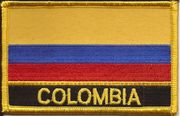Colombia Flag Patch with Name