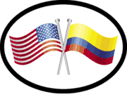 Colombia Friendship Flag-It Oval Decal