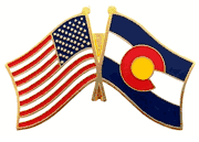 Colorado Flag Lapel Pin - Double