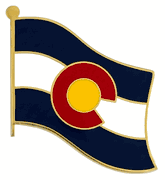 Colorado Flag Lapel Pin - Single