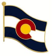 Colorado Flag Lapel Pin - Single