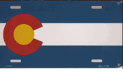 Colorado Flag License Plate
