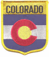 Colorado Flag Shield Patch