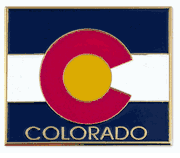Colorado Map Lapel Pin - Updated Version