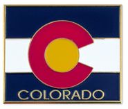 Colorado Map Lapel Pin - Updated Version