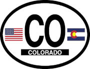 Colorado Flag It Oval Decal
