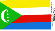 Comoros Flag Decal Sticker