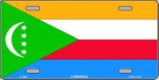 Comoros Flag License Plate