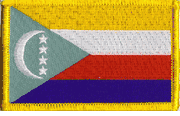 Comoros Flag Patch - Rectangle