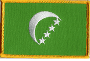 Comoros Flag Patch - Rectangle (Old Design)