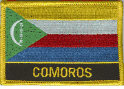 Comoros Flag Patch with Name