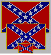 Confederate Flag Patch - 11"