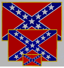 Confederate Flag Patch - 11"