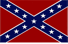 Confederate Flag Decals - 5"x8"  XL