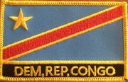 Congo, Democratic Republic Flag Patch with Name