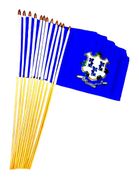 Connecticut 12" x 18" Miniature Stick Flags