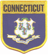 Connecticut Flag Patch - Shield