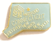 Connecticut Map Lapel Pin