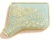Connecticut Map Lapel Pin