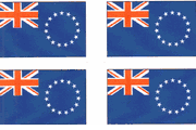 Cook Islands Flag Stickers