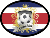 Costa Rica Soccer Flag It Oval Decal