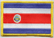 Costa Rica Flag Patch - Rectangle