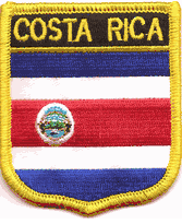 Costa Rica Flag Shield Patch