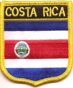 Costa Rica Flag Shield Patch