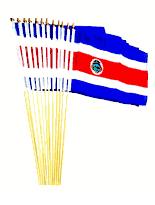 Costa Rica Flags 12" x 18"