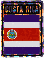 Costa Rica Vinyl Reflective Decal