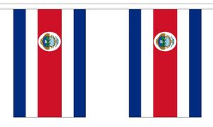 Costa Rica String Flag Bunting