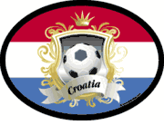 Croatia Soccer Flag It Oval Decal